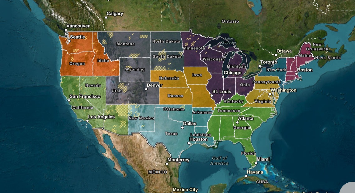EPA Permitting Authority Map