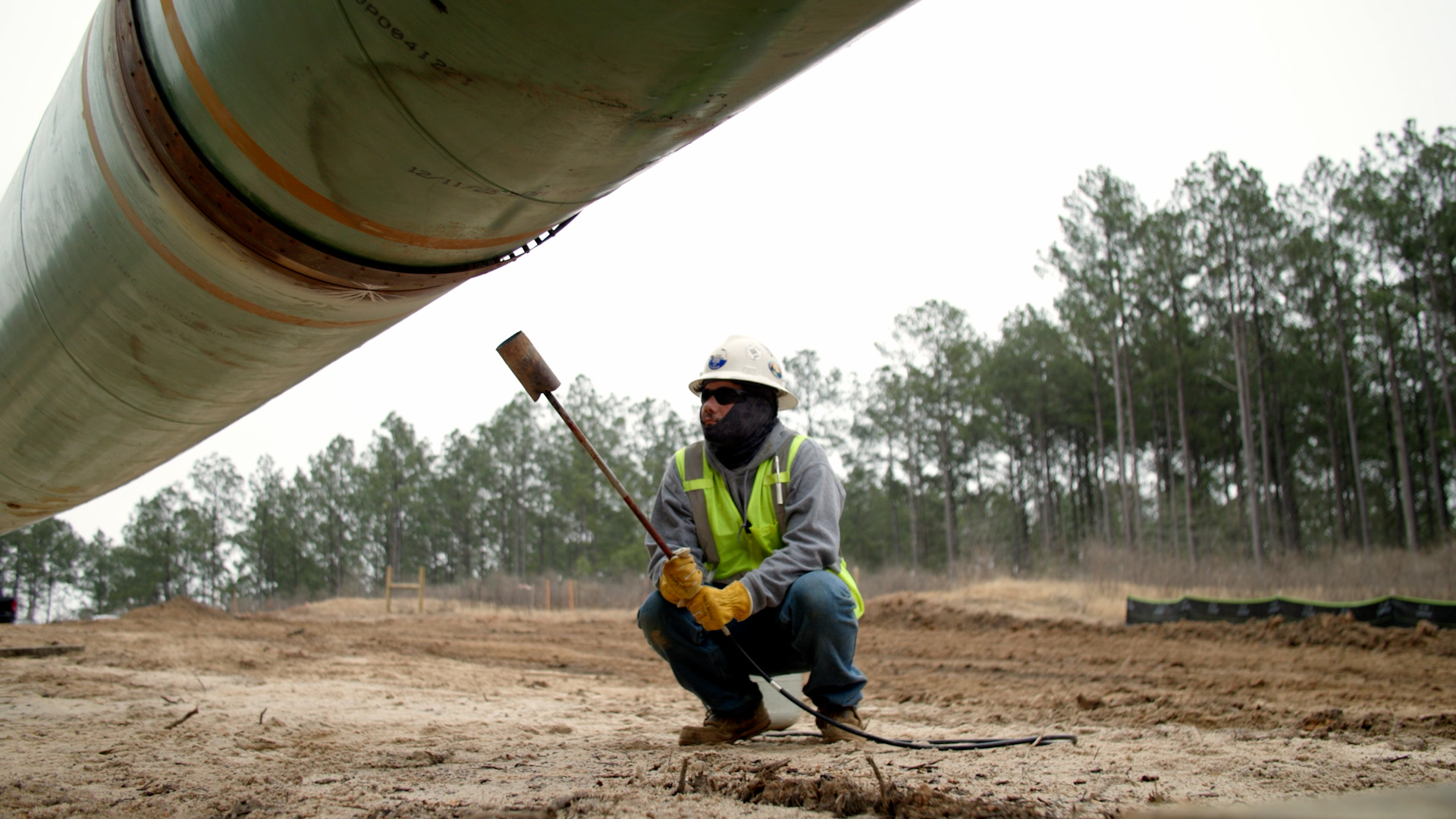 Pipeline construction project